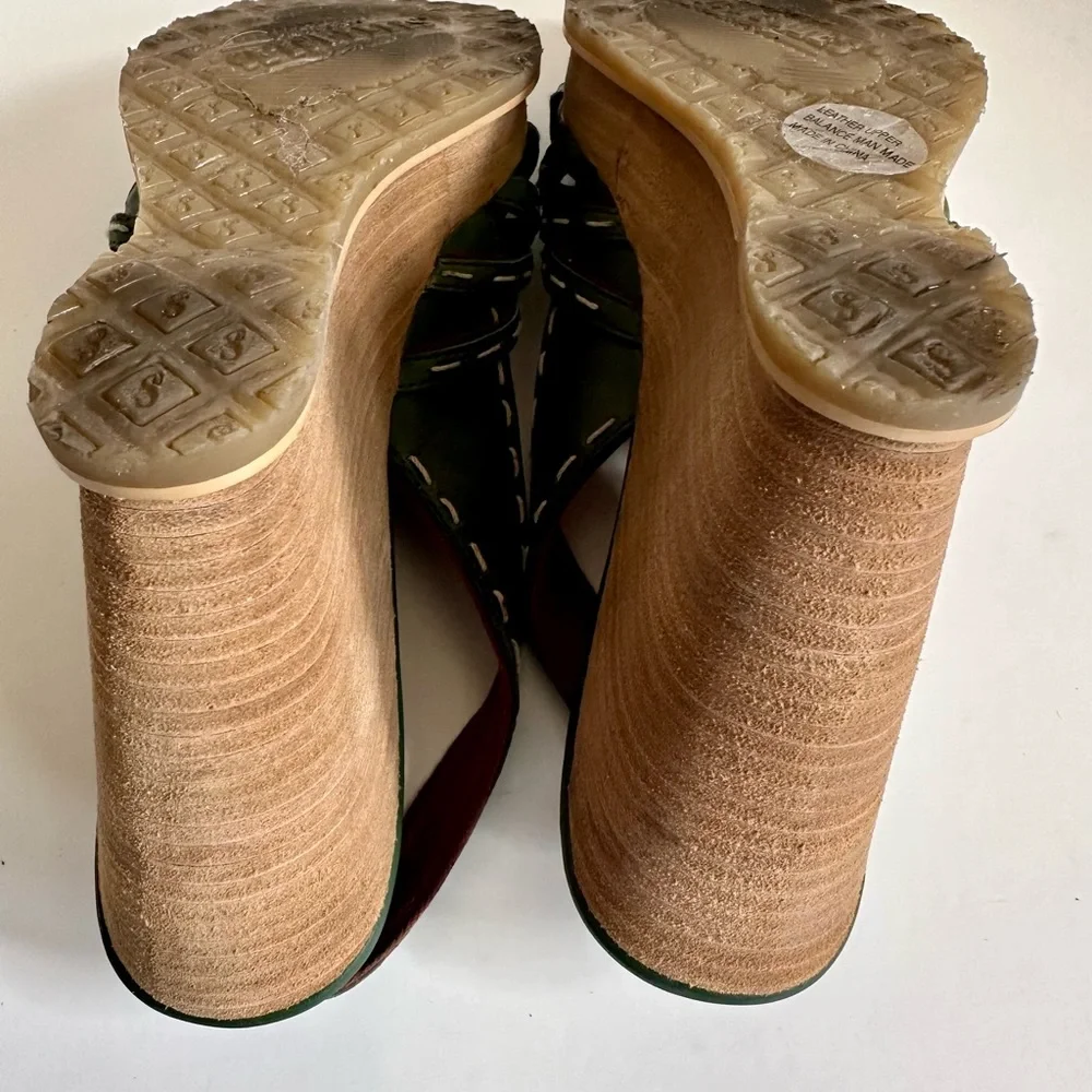 Seychelles Green Wedges - Picture 4 of 4